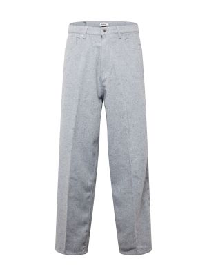 Pantalon plissé Weekday gris