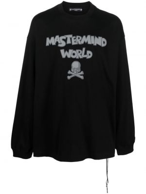 Bavlnená mikina Mastermind World čierna