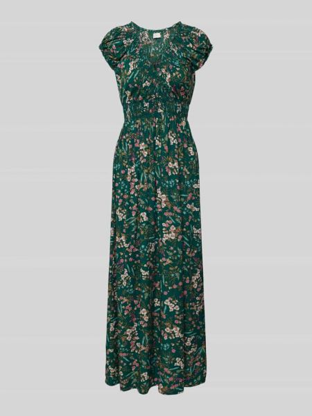 Sukienka długa z nadrukiem Apricot zielona