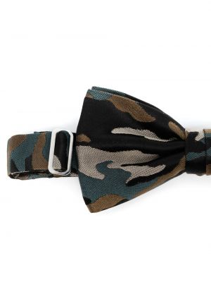 Seiden krawatte mit schleife mit print Karl Lagerfeld grün