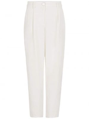 Kalhoty s výšivkou Armani Exchange bílé