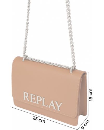 Crossbody táska Replay ezüstszínű