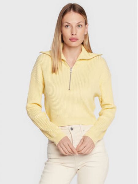 Bavlněný svetr Cotton On žlutý