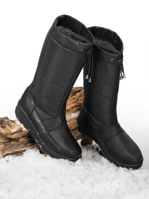 Зимние ботинки на молнии с круглым носком Gönderi̇(r) черные