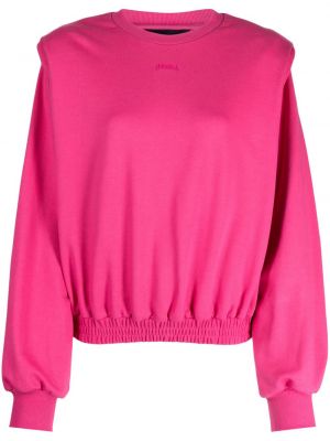 Bombažni pulover z vezenjem Juun.j roza