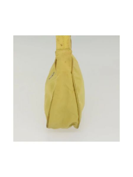 Bolsa de hombro de nailon Prada Vintage amarillo