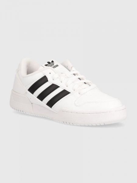 Sneakersy skórzane Adidas Originals białe