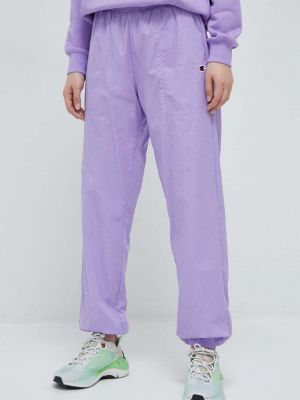 Spodnie bawełniane Champion fioletowe
