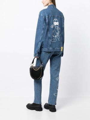 Veste en jean avec manches longues Karl Lagerfeld bleu