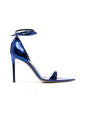 Niebieskie sandały skórzane Alexandre Vauthier
