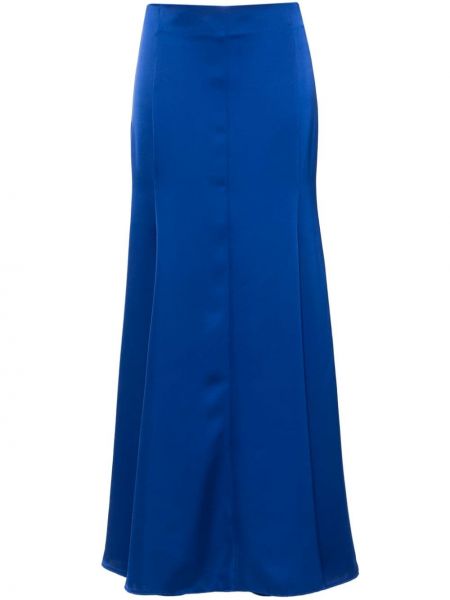 Saténové dlouhá sukně Philosophy Di Lorenzo Serafini modré