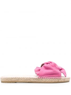 Espadrillos med rosetter med slip-on Manebi rosa