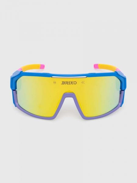 Okulary przeciwsłoneczne retro Briko niebieskie