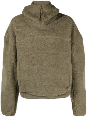 Fleece hoodie mit reißverschluss Entire Studios grün