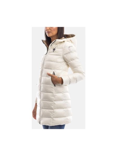 Abrigo con capucha Blauer blanco