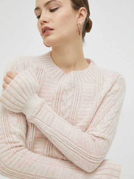 Vuneni pulover Ivy Oak ružičasta