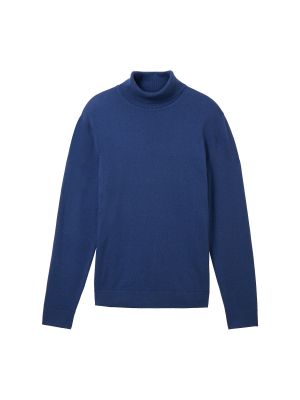 Džemperis ar augstu apkakli Tom Tailor zils