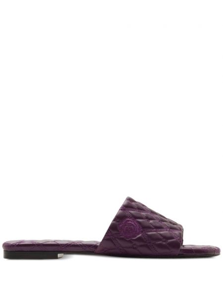 Pantofi din piele Burberry violet