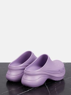 Polobotky na platformě Balenciaga fialové