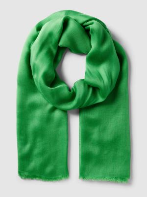 Zielona szal w jednolitym kolorze Codello