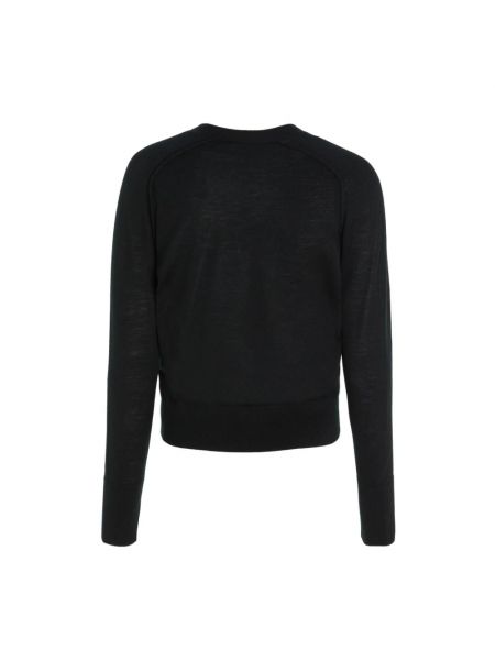 Cárdigan de lana de lana merino Calvin Klein negro