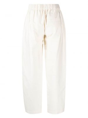 Pantalon slim en coton Aeron blanc
