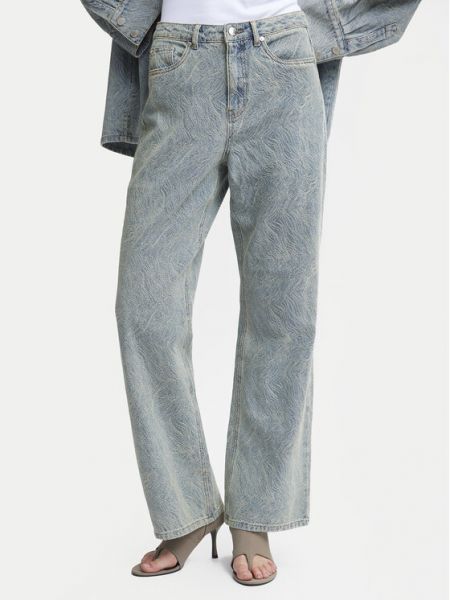 Priliehavé džínsy s rovným strihom Gestuz modrá