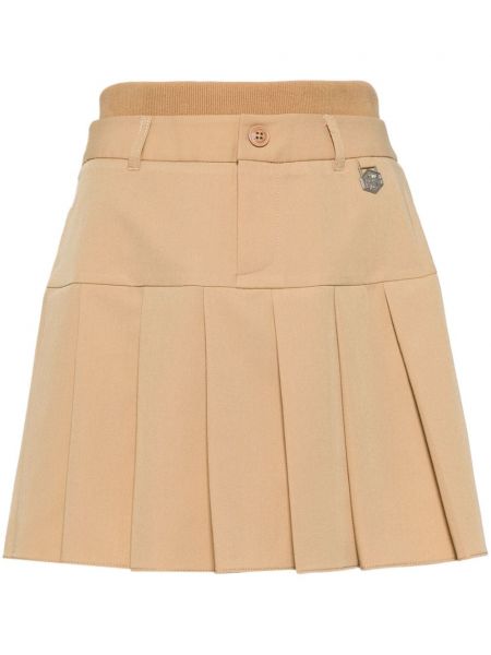 Plisované mini sukně :chocoolate