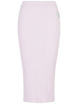 Midi sukňa Armani Exchange ružová