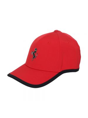 Czerwona czapka z daszkiem Ferrari