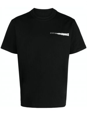 T-shirt con stampa Sacai nero