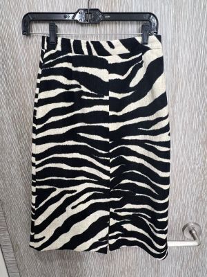 Sukňa s potlačou so vzorom zebry Fashion Concierge Vip čierna