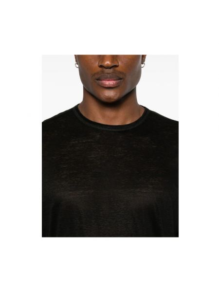 Camiseta de algodón de tela jersey Costumein negro