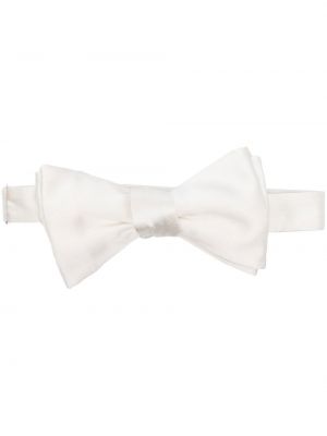 Hedvábná kravata s mašlí Maison Margiela bílá