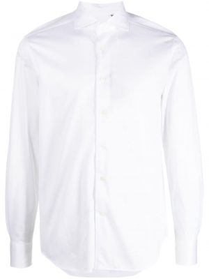 Camicia di cotone Corneliani bianco