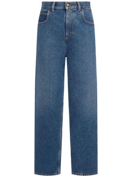 Jeans en coton Moncler bleu