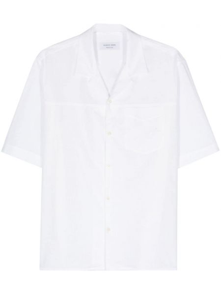 Gėlėta medvilninė siuvinėta marškiniai Marine Serre balta