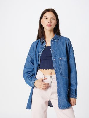 Relaxed fit palaidinė Tommy Jeans mėlyna