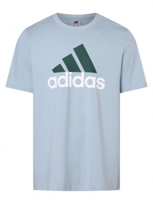 Koszulka z nadrukiem Adidas Sportswear niebieska