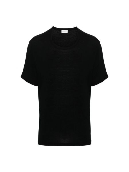 T-shirt mit rundem ausschnitt Saint Laurent schwarz