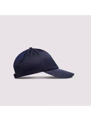 Gorra de raso Moncler azul