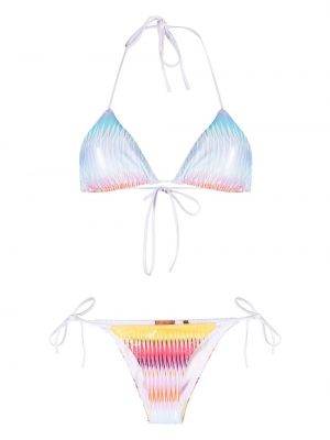 Abstrakter bikini mit print Missoni pink