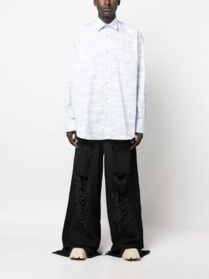 Oversize hemd aus baumwoll mit print Vetements