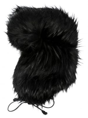 Čepice s kožíškem Dsquared2 černý