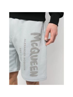 Pantalones cortos con estampado Alexander Mcqueen gris