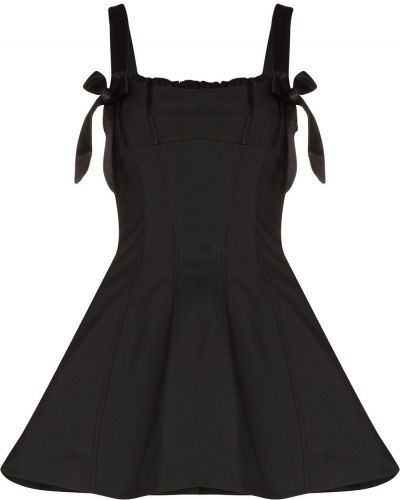 Mini šaty s mašľou De La Vali čierna