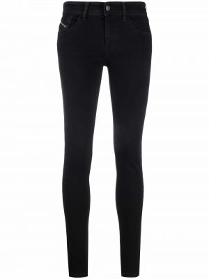 Lav midje stretch jeans Diesel svart