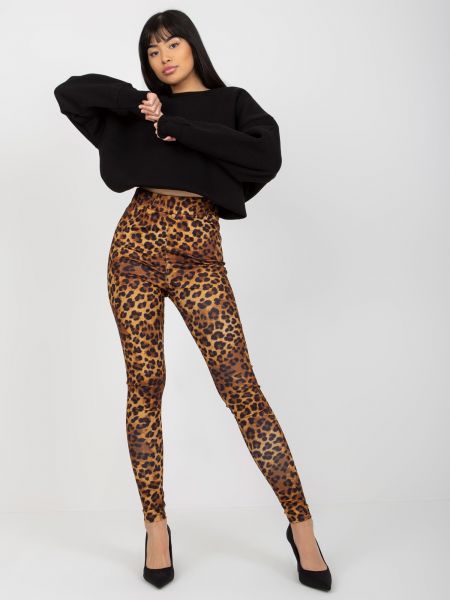 Leggings cu model leopard Fashionhunters