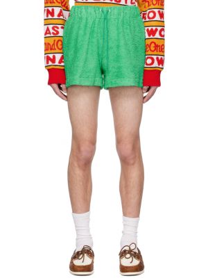 Зеленые хлопковые шорты Adam Jones