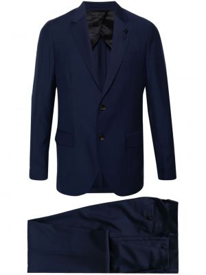 Vlnený oblek Lardini modrá